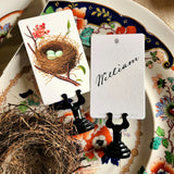 Robin's Eggs - Custom Place Cards - Upright - The Punctilious Mr. P's Place Card Co.