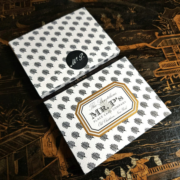 Sarah V Battle - Doves & Swans - Custom Place Cards - Event Size - The Punctilious Mr. P's Place Card Co.