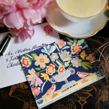 Sarah V Battle: 'Red Birds' Pack of Custom Note Cards - The Punctilious Mr. P's Place Card Co.