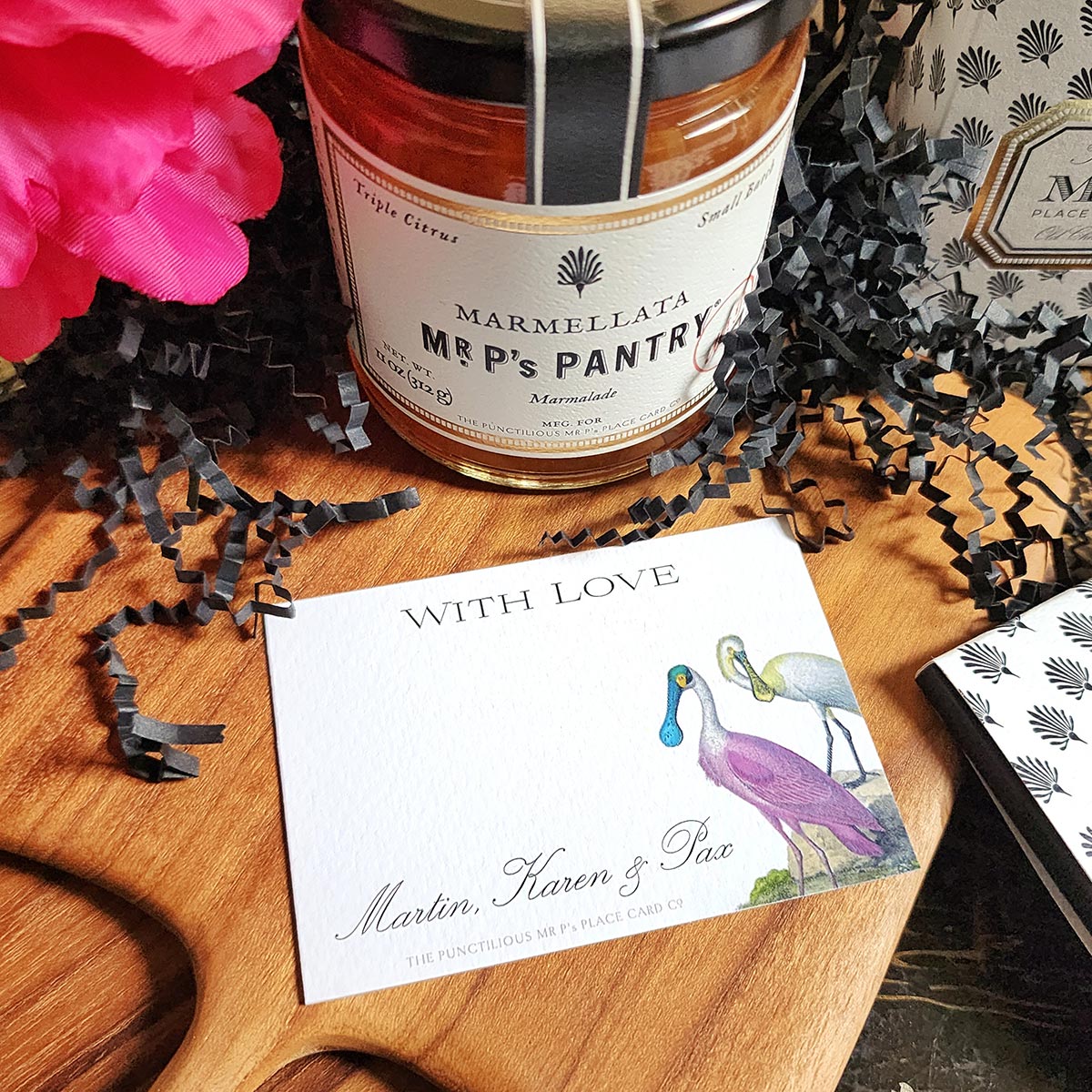 Set/ 18 Spoonbills- Custom Gift Notes/ Thank You Cards