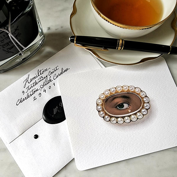 The Lover's Eye - Noir - Pack of Custom Note Cards - The Punctilious Mr. P's Place Card Co.