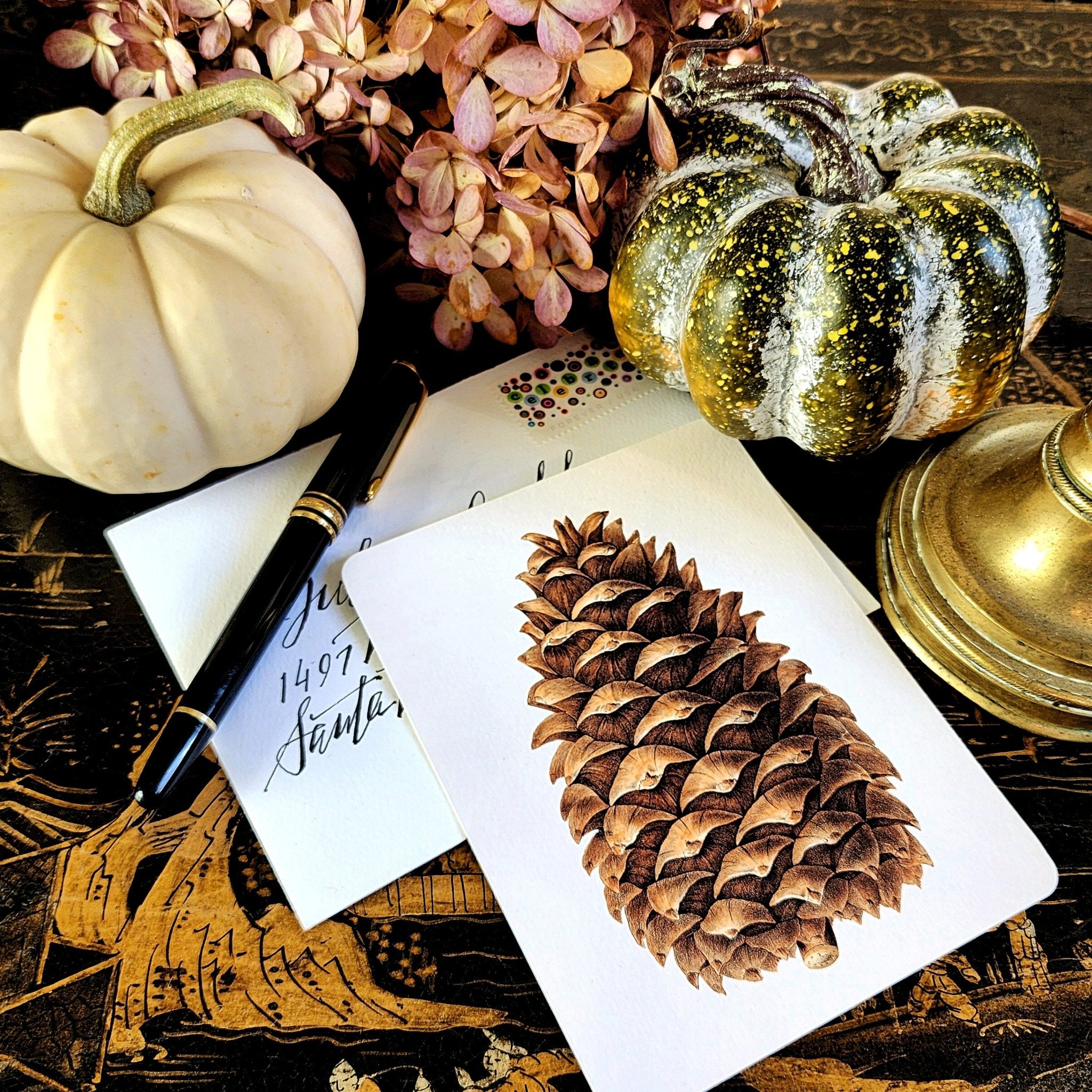 Set/ 12 Woodland Whimsy- Custom Note Cards and Stationery Set