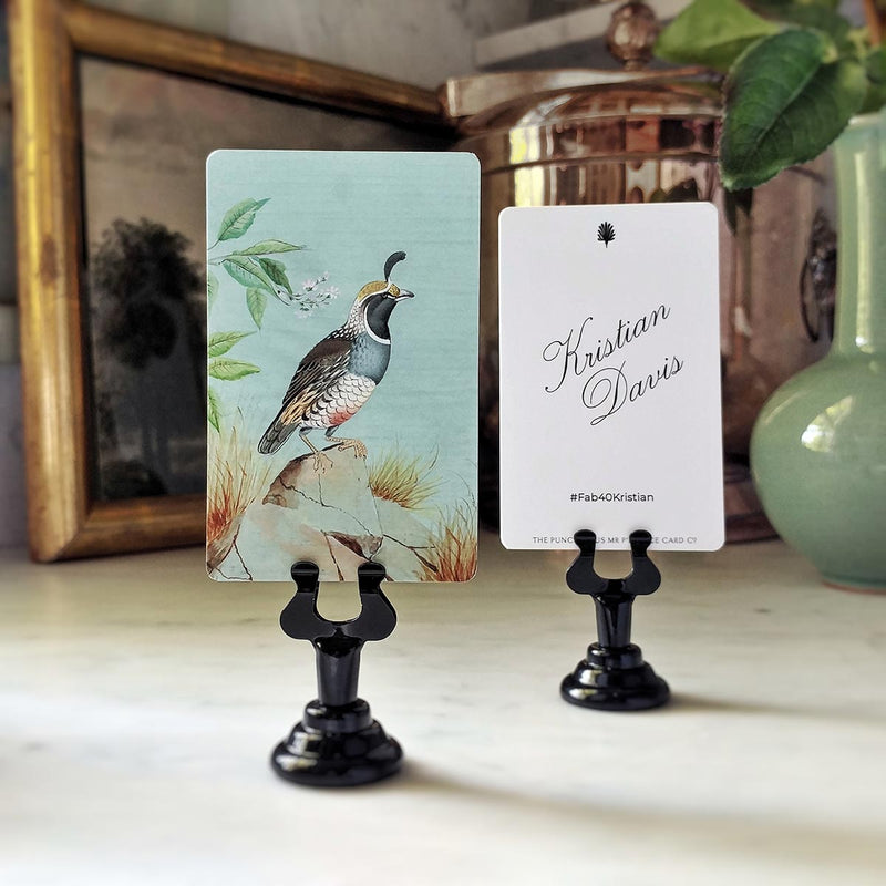The Punctilious Mr. P's Place Card Co. 'Birds of India' custom place cards