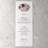 Showing The Punctilious Mr. P's place card co. Mayfair size custom 'Menu Card'