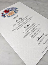 The Punctilious Mr. P's Place Card Co. custom Wedding 'Menu Cards' in Mayfair size