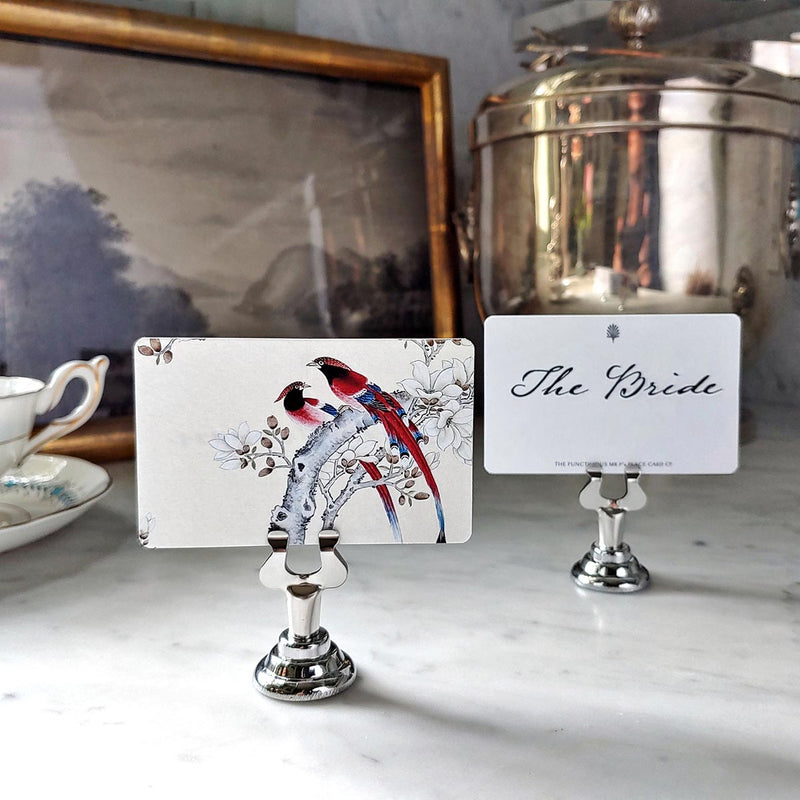 The Punctilious Mr. P's custom Wedding place card samplers