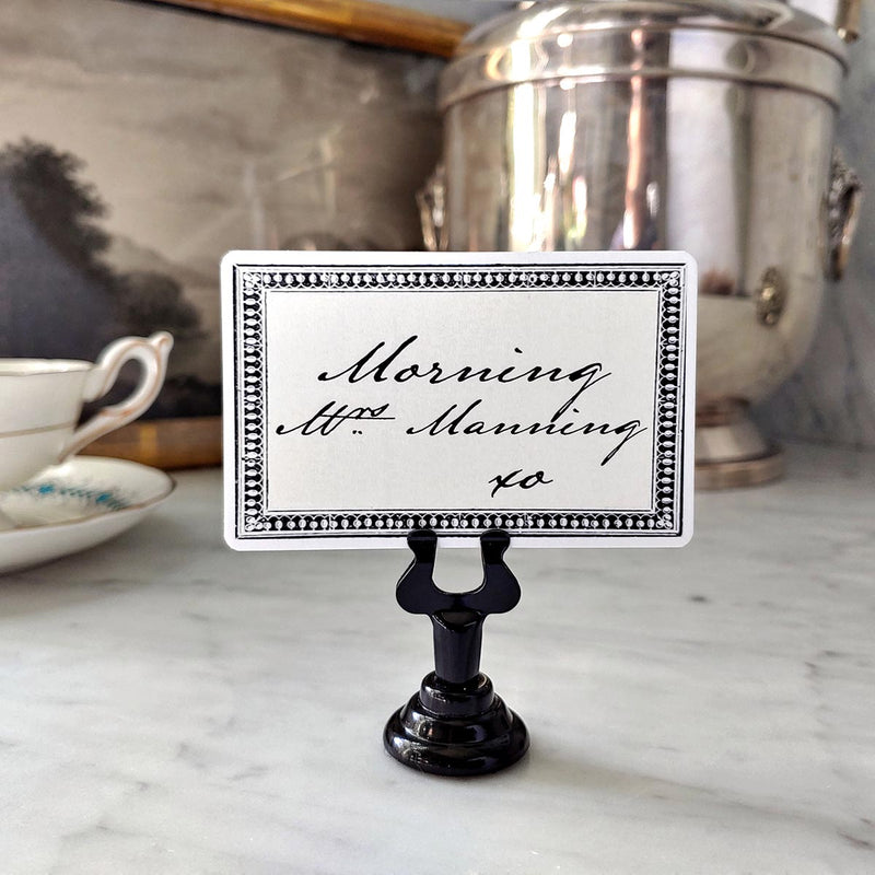 The Punctilious Mr. P's Place Card Co. custom Wedding 'Rectangular Bead' place cards