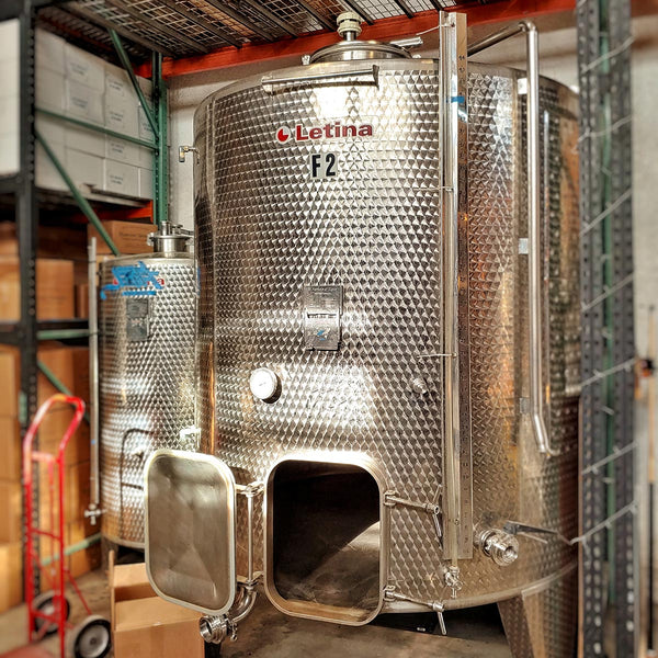 a stainless steel kettle at Harvest Spirits Distillery
