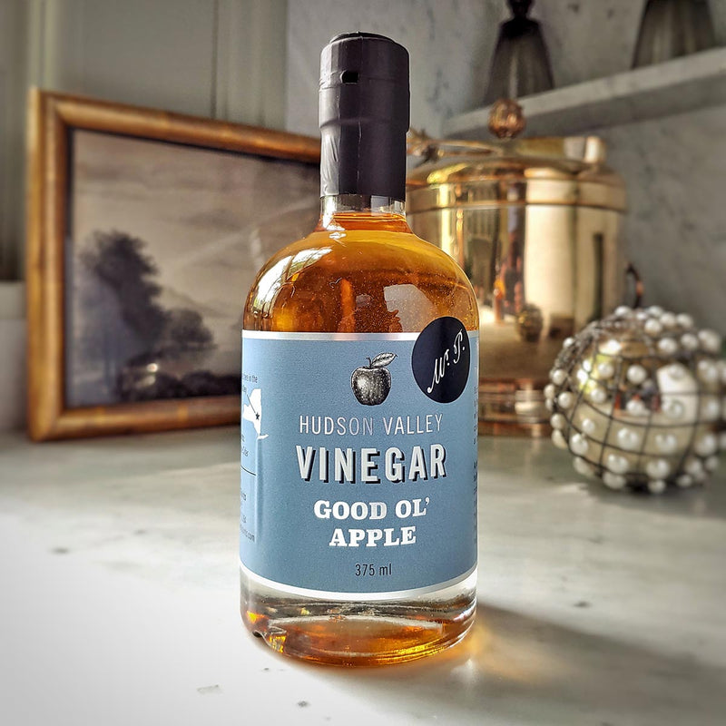 A bottle of Harvest Spirits Artisanal apple vinegar