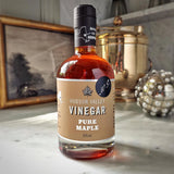 A bottle of Harvest Spirits Artisanal maple vinegar