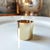 The Punctilious Mr. P's Gold Barrel Place Card Holder in gold finish